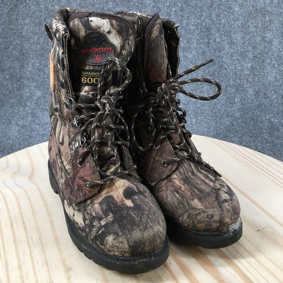 Winchester Boots  Mid Calf Combat Camouflage size 8.5 men’s G9 main image 8